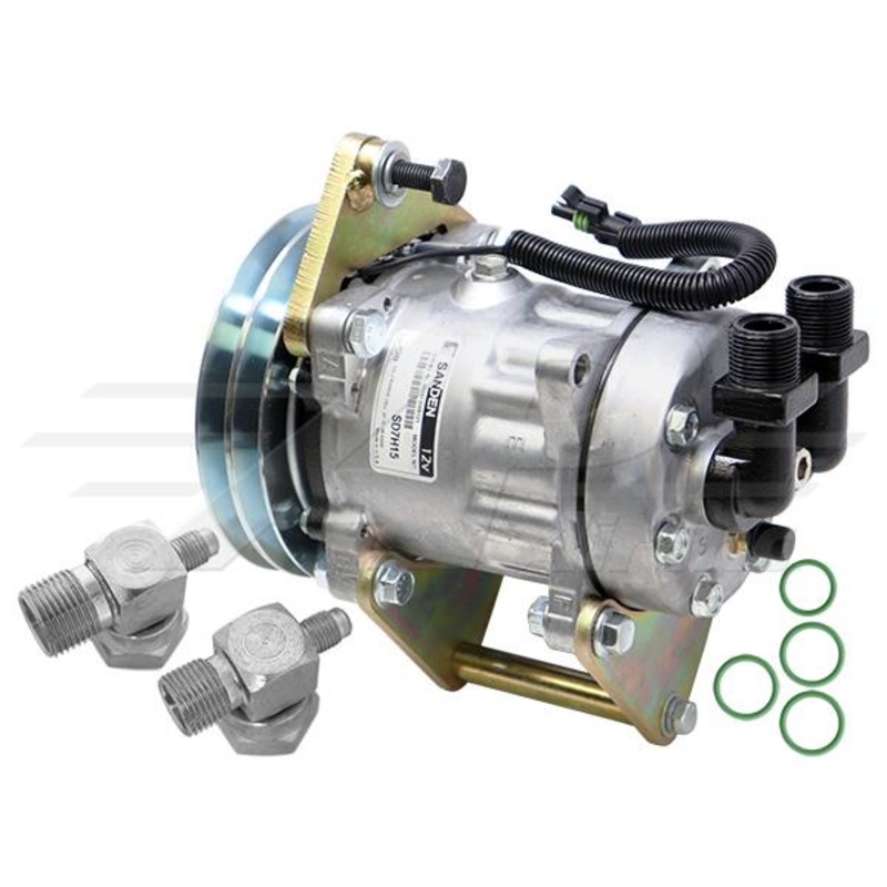 Denso 6E171 to Sanden Conversion Kit for John Deere