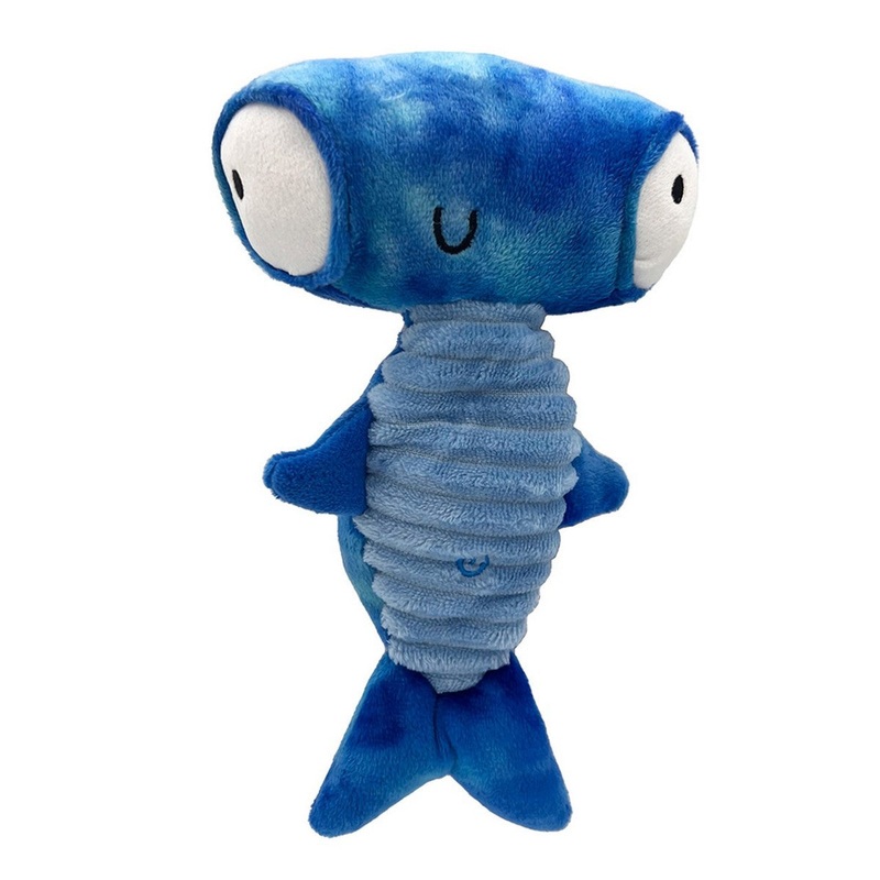Huxley & Kent Power Plush Jack Hammerhead Shark Dog Toy Small