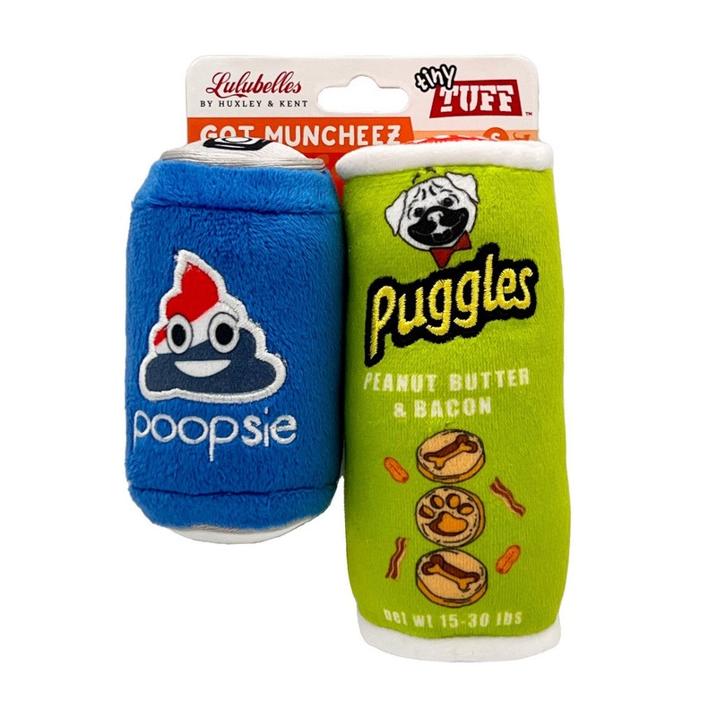 Huxley & Kent Tiny Tuff Got Muncheez Dog Toys 2Pk