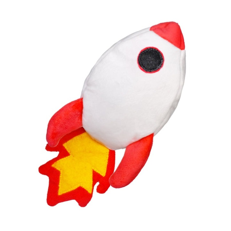 Patchwork Pet Prickles Rocketship With Astronaut 6 Dog Toy
