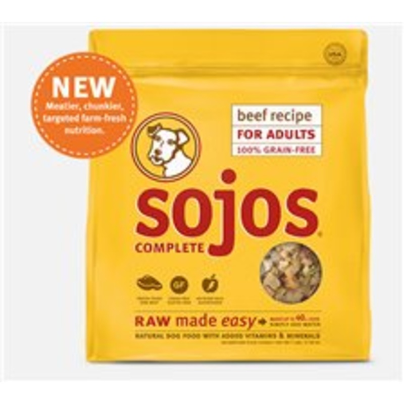 Sojo’s Grain Free Beef Complete Dog Food 1.75lb