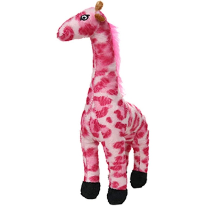 Tuffy’s Mighty Jr Safari Pink Giraffe Dog Toy