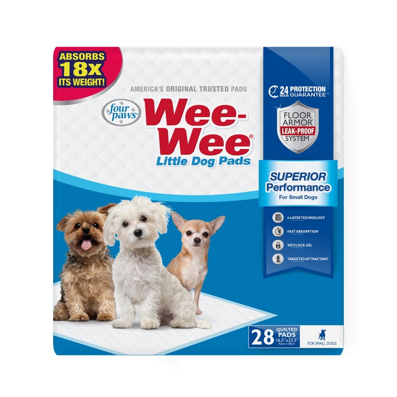 Four Paws Wee-Wee Superior Performance Little Dog Pee Pads 28Pk