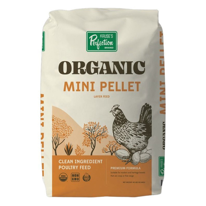 Kruse’s Perfection Organic Mini Pellet Layer Feed 40lb