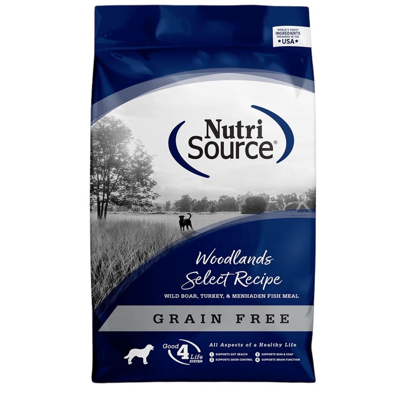 NutriSource Woodlands Select Grain Free Dry Dog Food 12lb