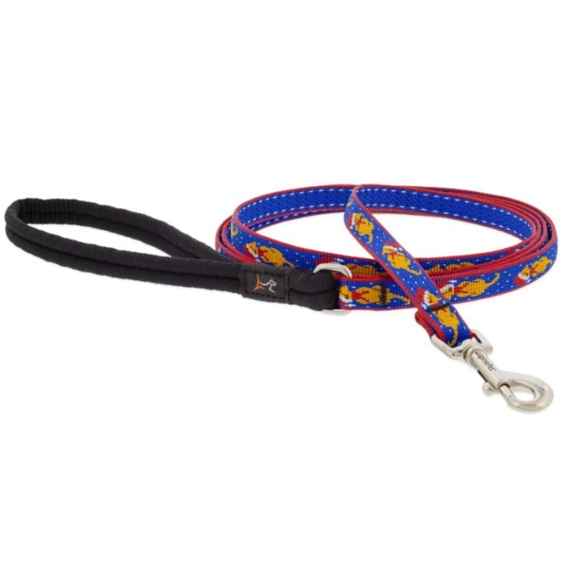 Lupine MicroBatch Limited Designs Dog Leash 1/2 x 6′ Snow Pup