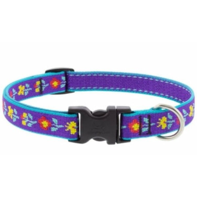 Lupine Pet Martingale Dog Collars 3/4 x 10-14 Folk Flower