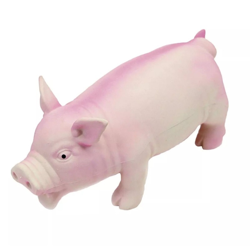Rascals Grunt Dog Toy Pig Pink 7.5