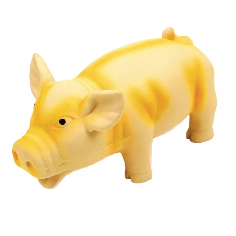 Rascals Latex Grunt Dog Toys Pig 6.25