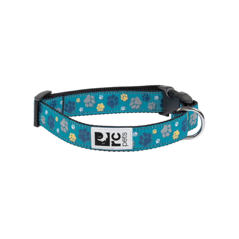 RC PETS Clip Collar, Fresh Tracks Blue, Large, 1/ 15 – 25
