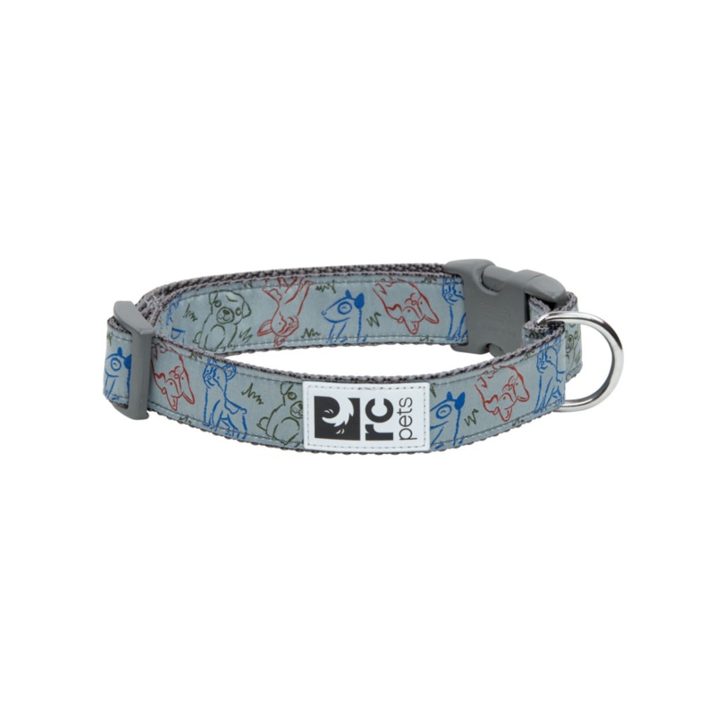 RC PETS Dog Clip Collar, Doodle Dogs, XS, 5/8/ 7- 9