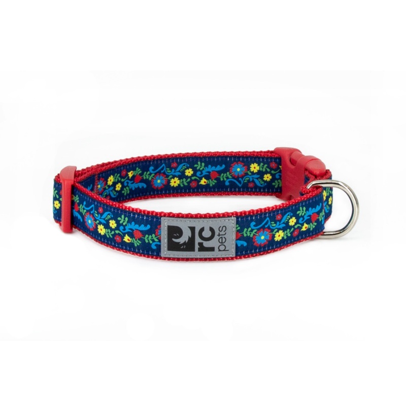 RC PETS Dog Clip Collar, Feeling Folksy, XS, 5/8/ 7- 9