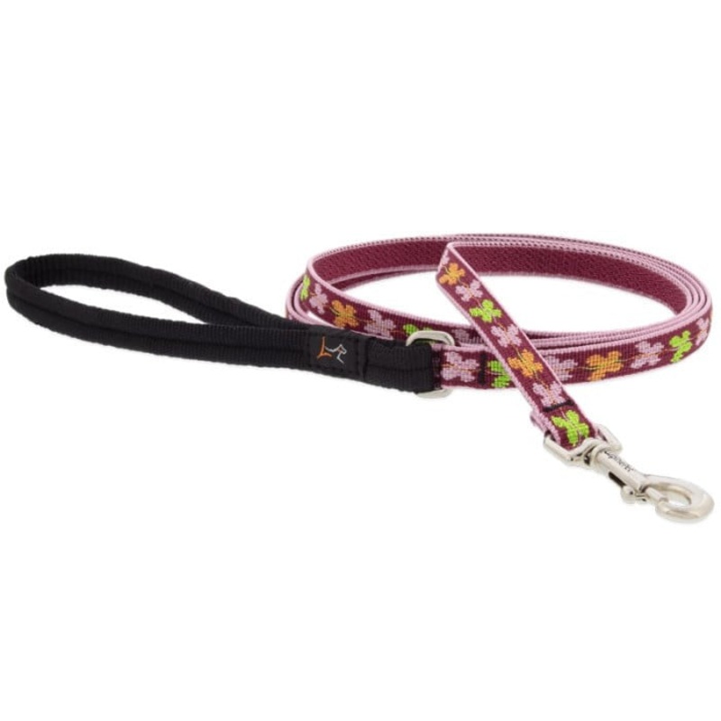 Lupine MicroBatch Limited Designs Dog Leash 1/2 x 6′ Spring Blush