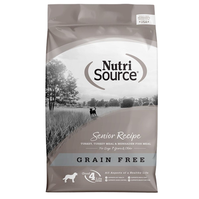 NutriSource Grain Free Senior Dog Food 12lb