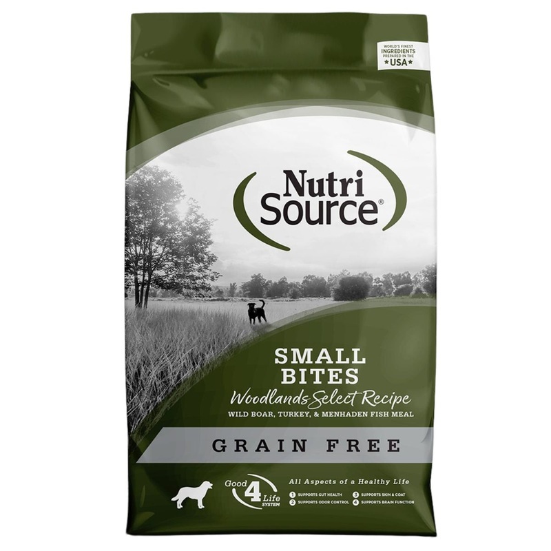 NutriSource Grain Free Small Bites Woodlands Select Dry Dog Food 4lb