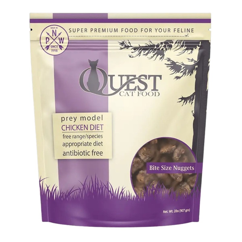 Steves Real Food Quest Chicken Frozen Raw Cat Food 2lb