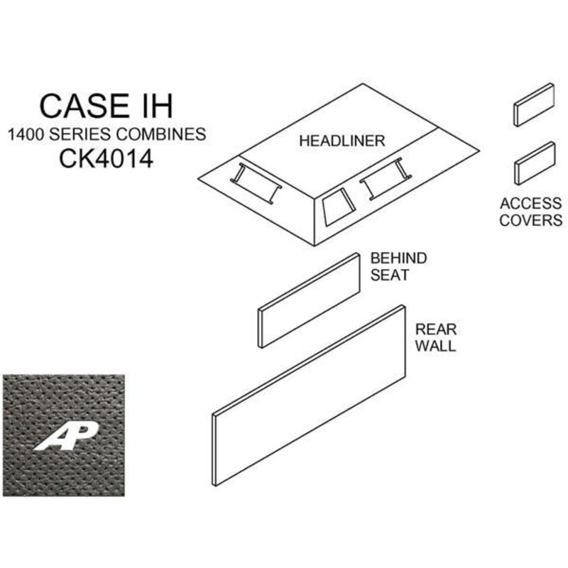 1400 Series Combine Cab Kit – Black for International