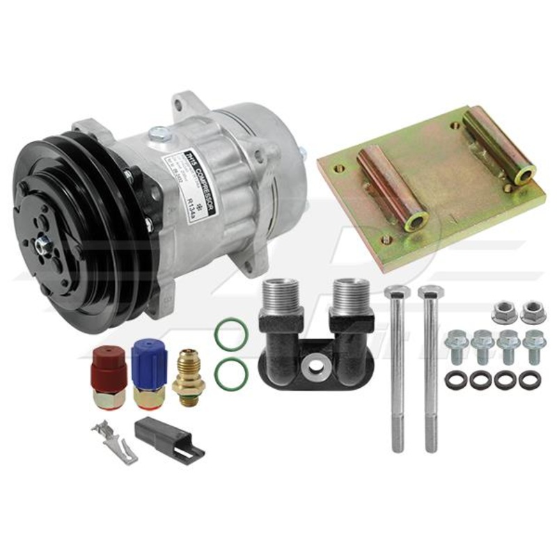 Air Conditioning Conversion Kit for International Tractors – York to Sanden Style