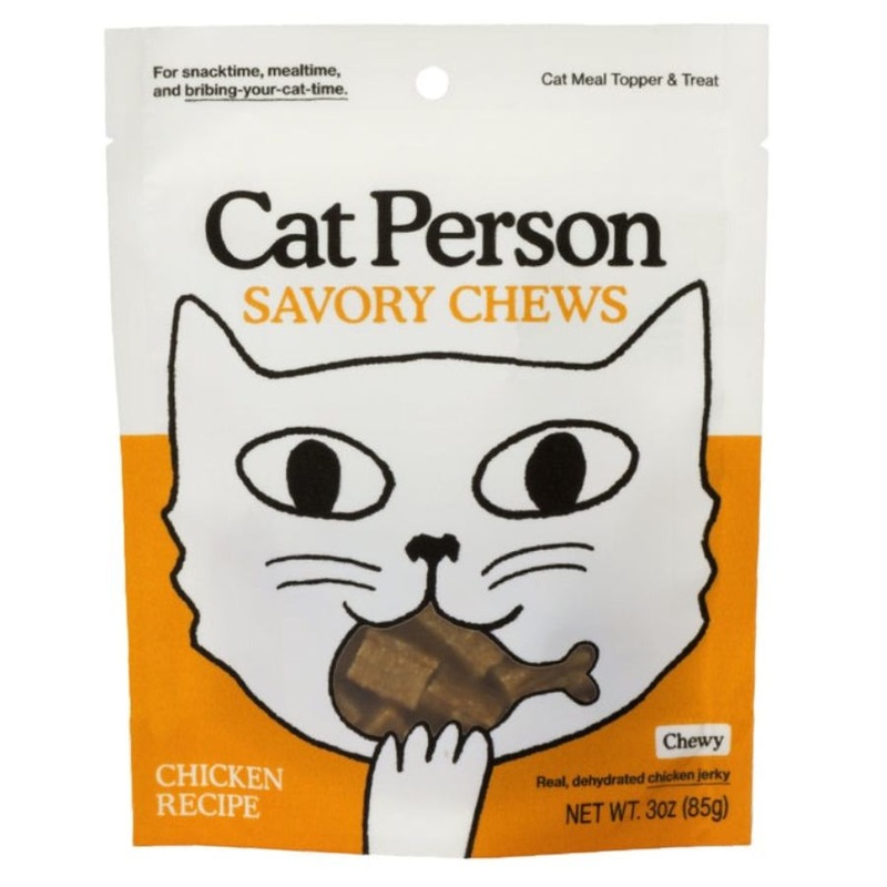 Cat Person Chicken Savory Chews Cat Treats 3oz