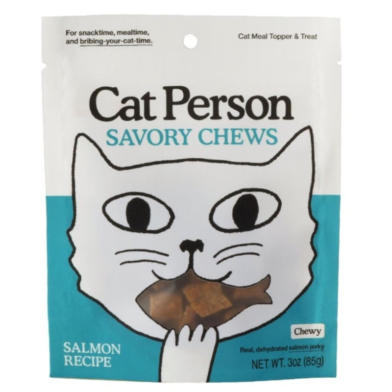 Cat Person Salmon Savory Chews Cat Treats 3oz
