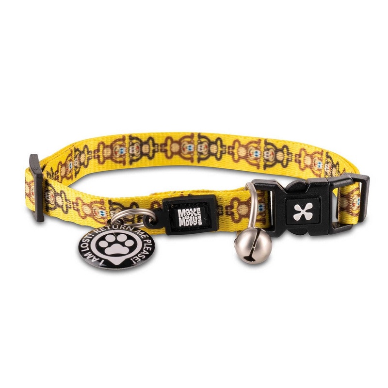 Max&Molly Smart ID Cat Collar Monkey Maniac