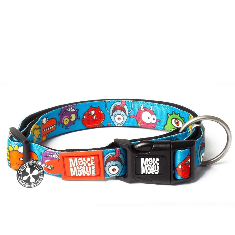 Max&Molly Smart ID Collar Little Monsters XS 9-14