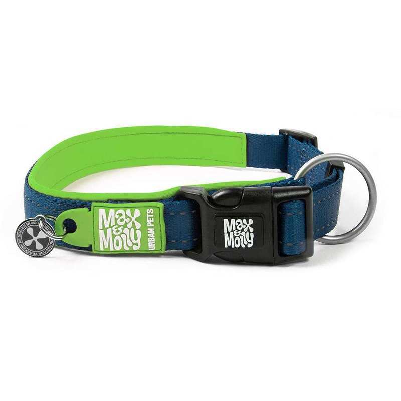 Max&Molly Smart ID Collar Matrix Lime Green Large
