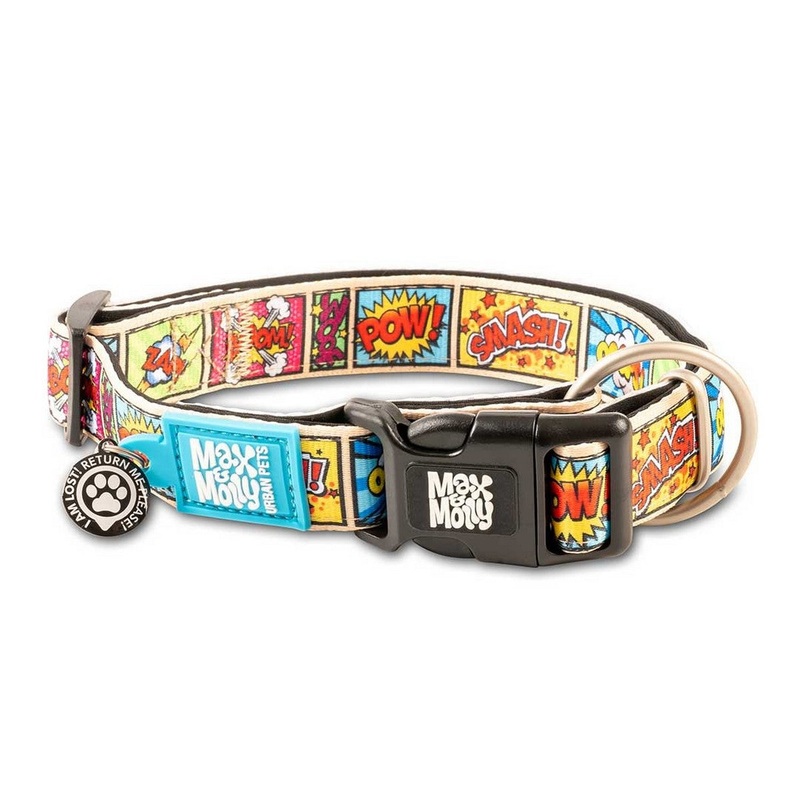 Max&Molly Smart ID Dog Collar Comic L 15-25