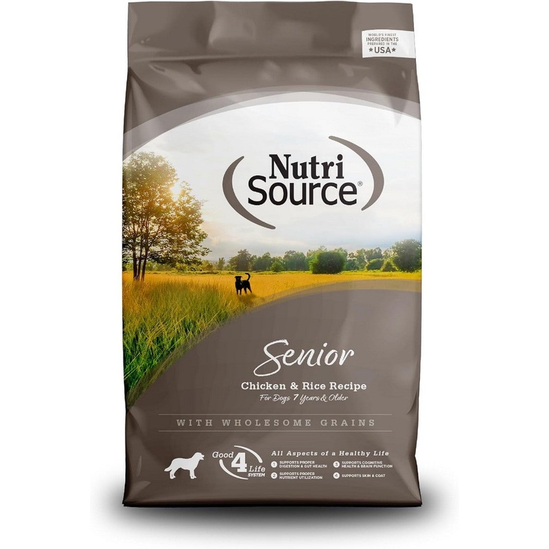 NutriSource Senior Recipe Dry Dog Food 12lb