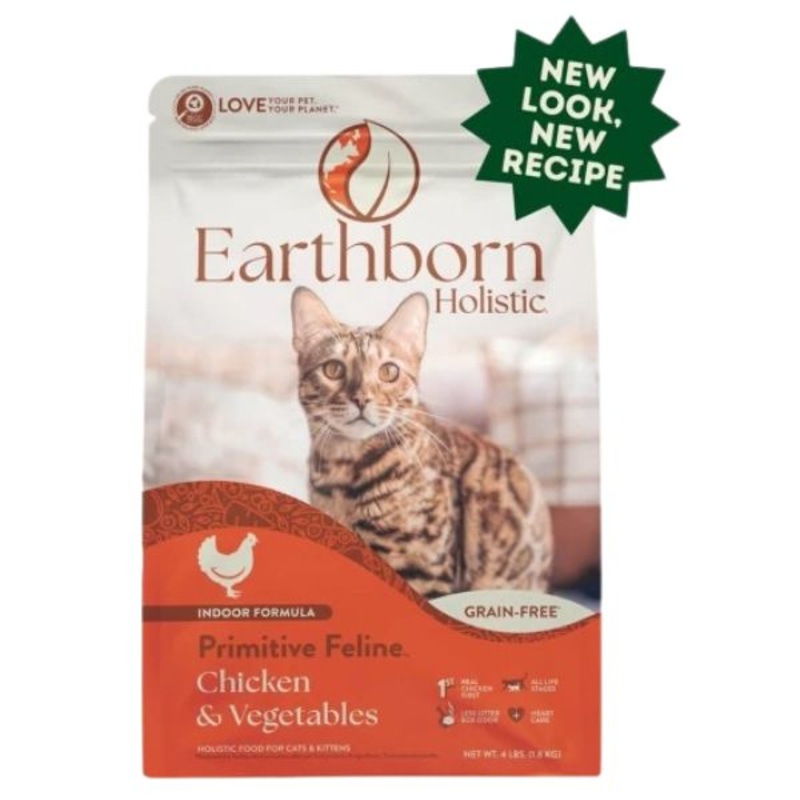 EarthBorn Primitive Feline Grain Free Dry Cat Food 4lb