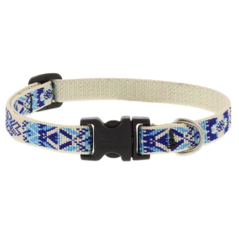 Lupne Holiday Designs Dog Collar 1/2 x 10-16 Fair Isle