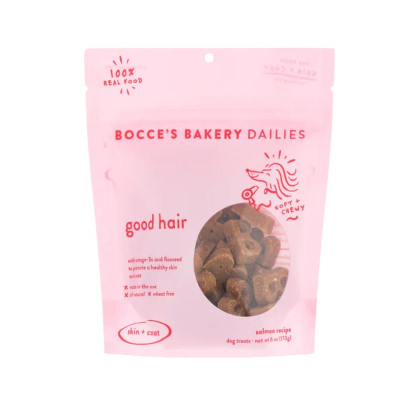 Bocce’s Bakery Good Hair Soft & Chewy Treats for Dogs 6oz
