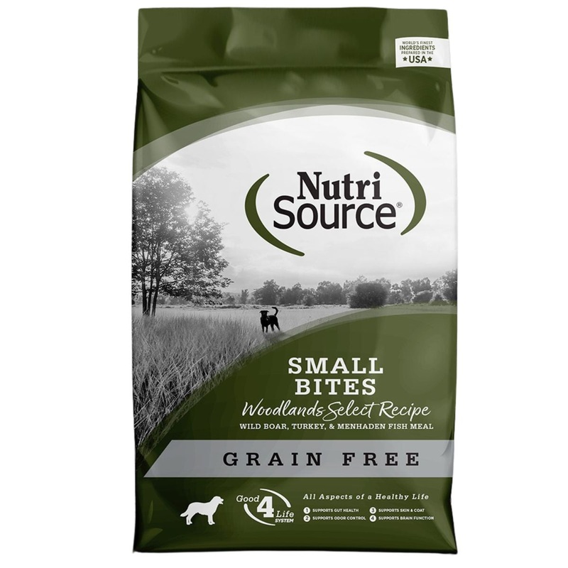 NutriSource Small Bites Woodlands Grain Free Dry Dog Food 12lb