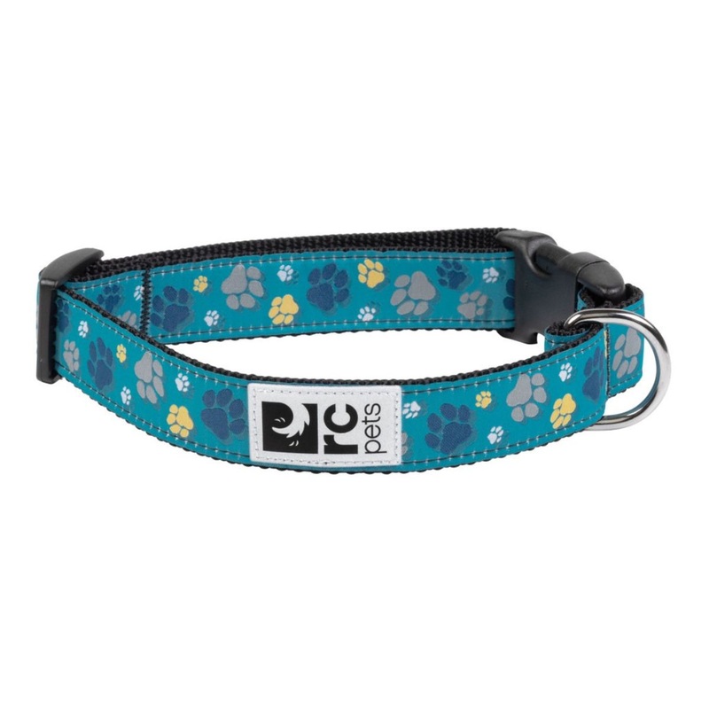 RC Pets Clip Collar Small 3/4 Fresh Tracks Teal