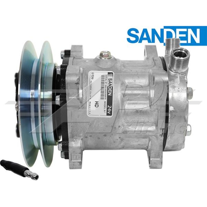 Sanden SD5H14, 6 1/4 1 Groove Clutch, 24V for John Deere DH400539