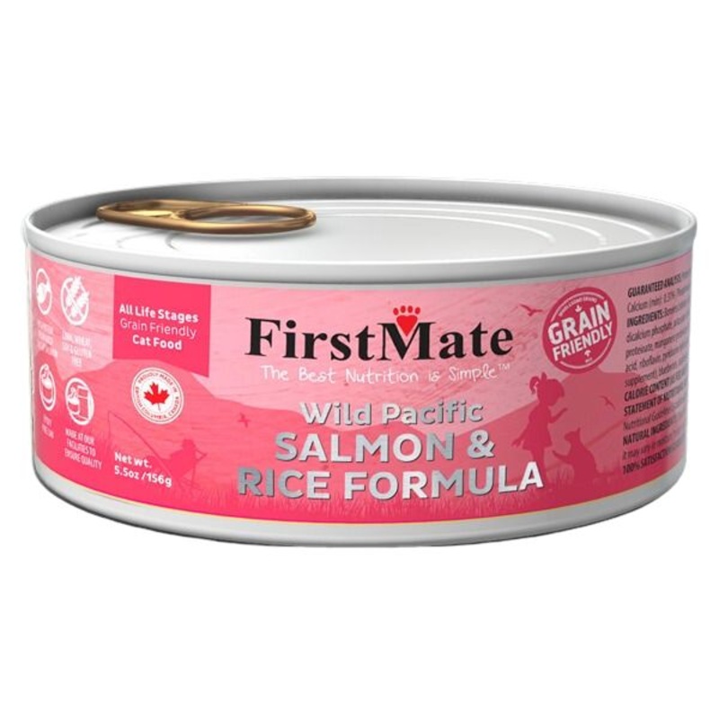 First Mate Wild Salmon Rice Canned Cat Food 5.5oz