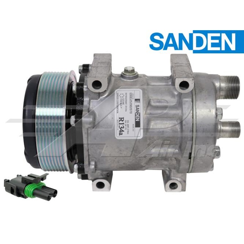 SD7H15, 4.7 8 Groove Serpentine Clutch, Kf Head for Case IH & Ford/New Holland