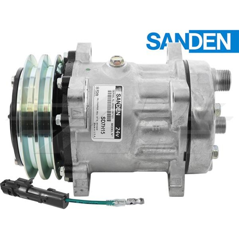SD7H15, 5 1/4, 2 Groove Clutch, 8 X 10 Horizontal O-Ring, Kc Head, 24 Volt for Kobelco & Komatsu