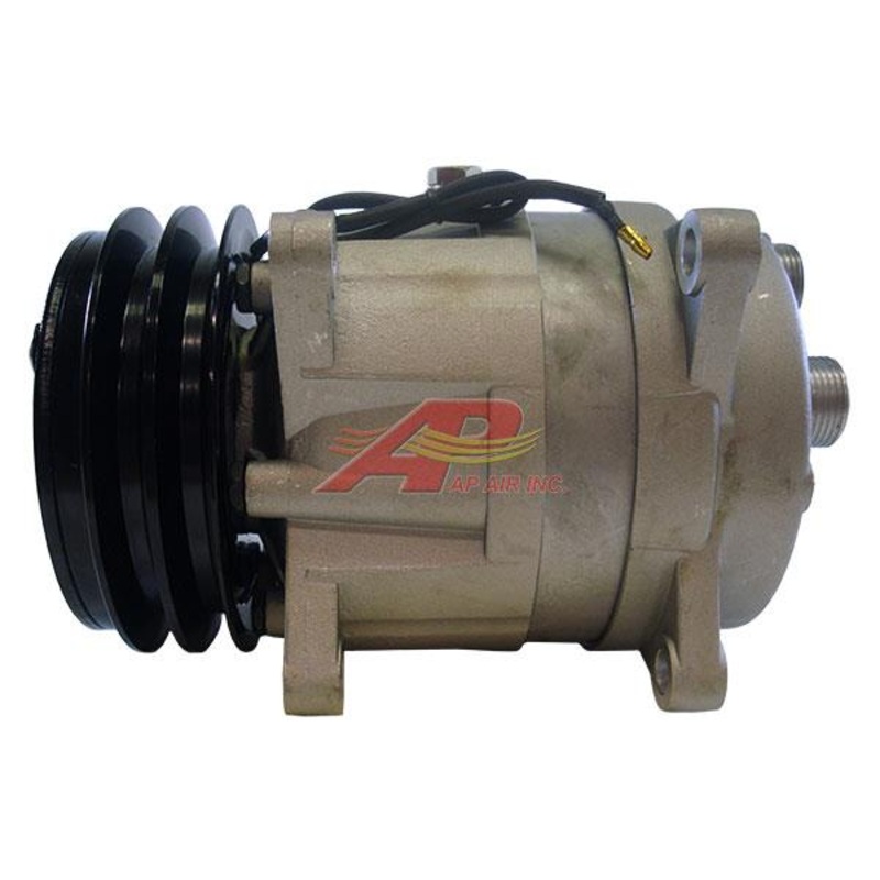 V5 Compressor – Ear Mount, 2 Groove Clutch, Horizontal Tube O-Ring, 12 Volt for Bobcat