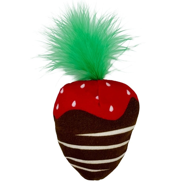 Huxley & Kent Chocolate Strawberry Cat Toy