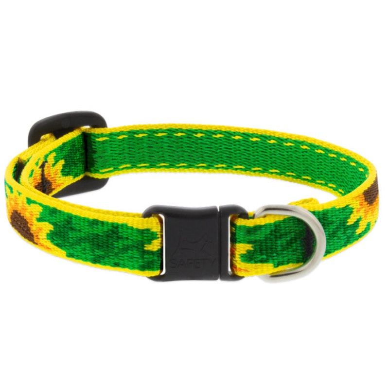 Lupine Original Designs Safety Cat Collar 1/2 x 8-12 Sunflowers