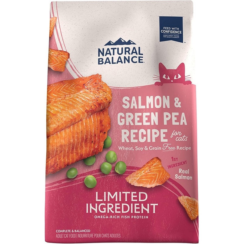 Natural Balance Grain Free Dry Cat Food – Salmon & Green Pea Formula – 4lb Bag