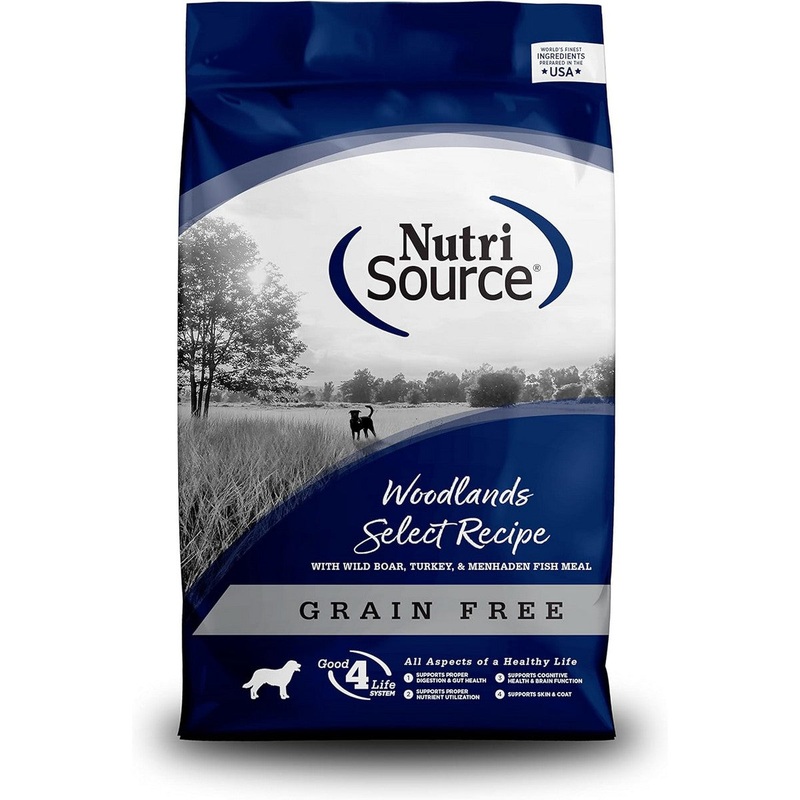 NutriSource Woodlands Select Grain Free Dry Dog Food 4lb