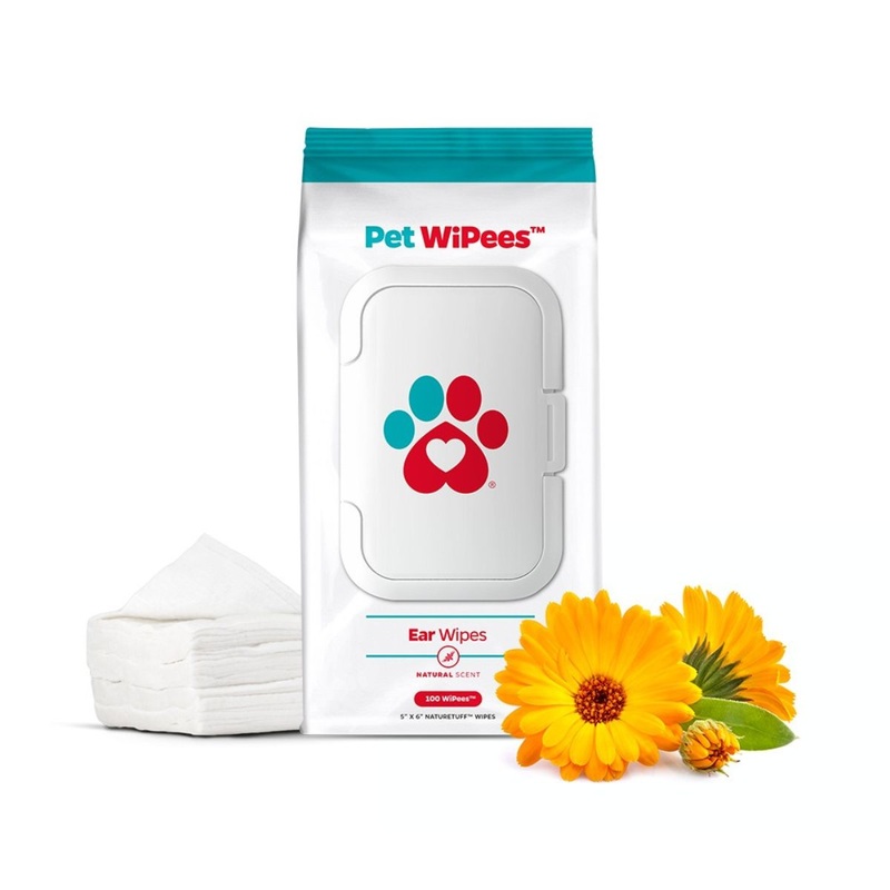 Pet Parents Ear Wipes 100 Count Natural Scent