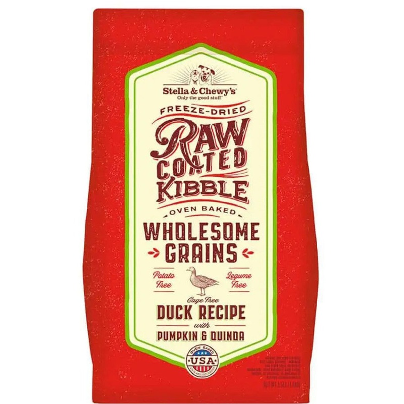 Stella & Chewy’s Duck Pumpkin & Quinoa Raw Coated Kibble Wholesome Grains Dog Food 3.5lb