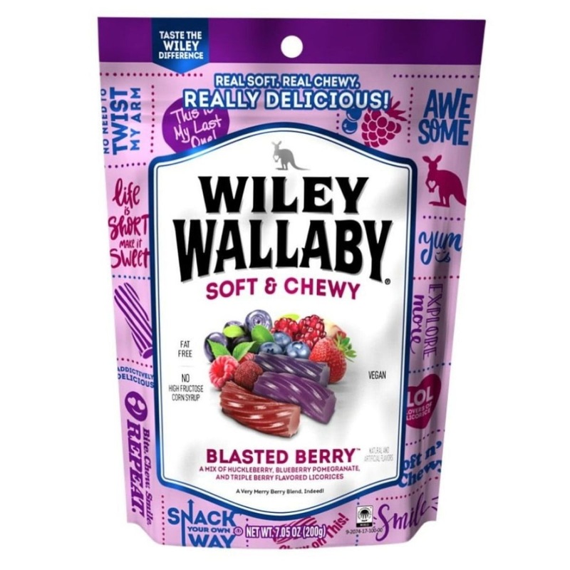 Wiley Wallaby Gourmet Blasted Berry Licorice 7.05oz