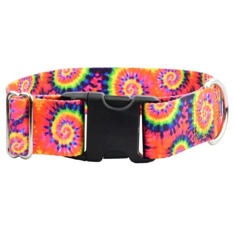 2 Hounds Design Classic Tie-Dye Dog Collar Small