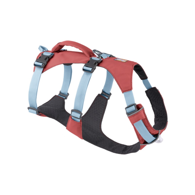 RUFFWEAR Flagline Dog Harness with Handle, Salmon Pink, Small, 22-27in