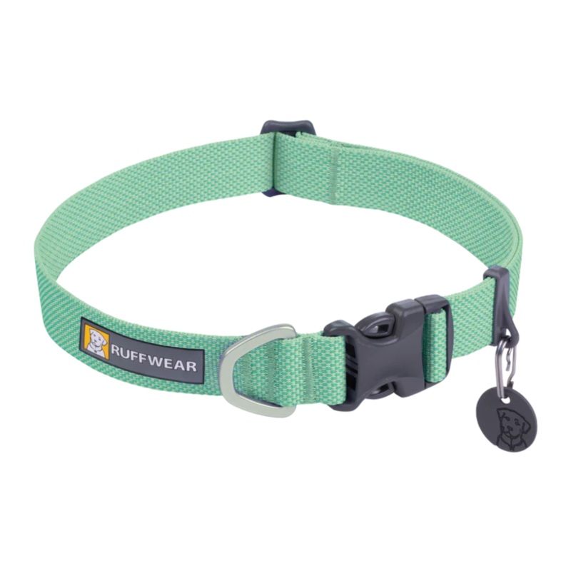 RUFFWEAR Hi & Light Lightweight Dog Collar, Sage Green, 9-11