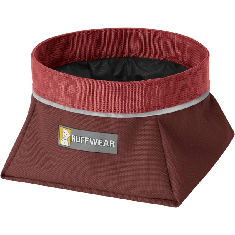RUFFWEAR Quencher Packable Dog Bowl, Fired Brick, L
